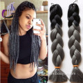 Jumbo Synthetic Braiding Hair Wholesale Grey Hair Ombre Color Synthetic Hair Extension
